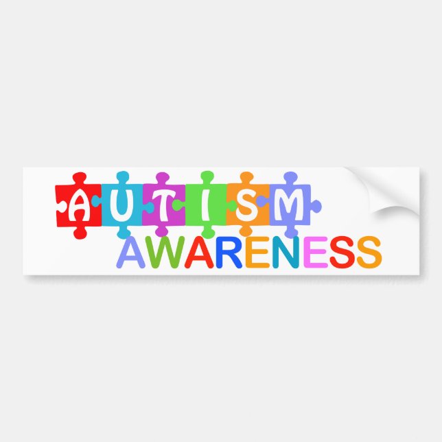 Autismmedvetenhet Bildekal (Framsidan)