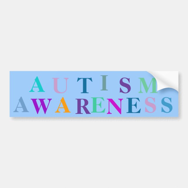 Autismmedvetenhet Bildekal (Framsidan)