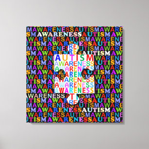 Autismmedvetenhet Canvastryck