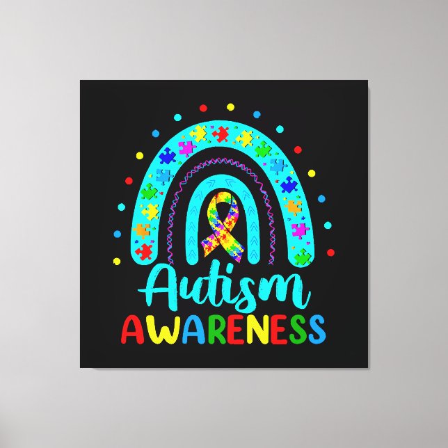 Autismmedvetenhet Canvastryck (Framsida)