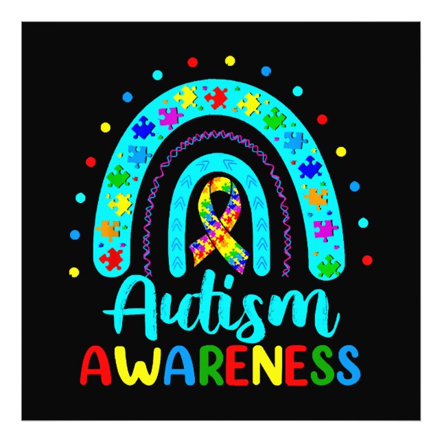 Autismmedvetenhet Fototryck (Framsidan)