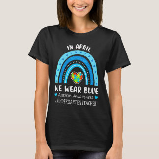 Autismmedvetenhet i april Vi bär blått förskola T Shirt