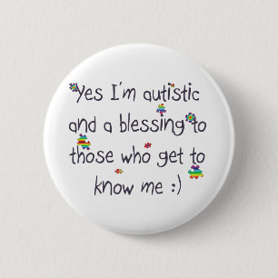 Autismmedvetenhet Knapp