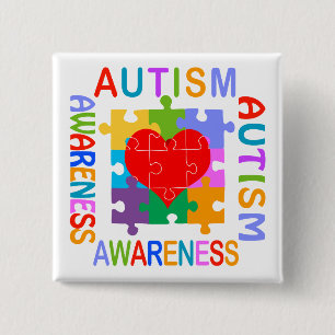 Autismmedvetenhet Knapp