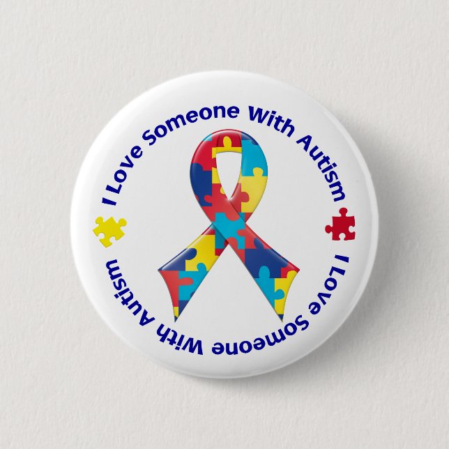Autismmedvetenhet Knapp (Framsida)