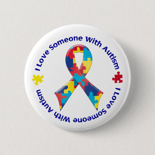 Autismmedvetenhet Knapp