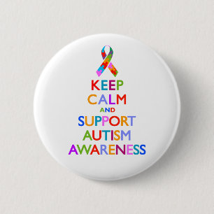 Autismmedvetenhet Knapp