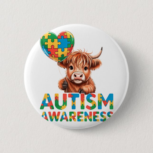 Autismmedvetenhet Knapp (Framsida)