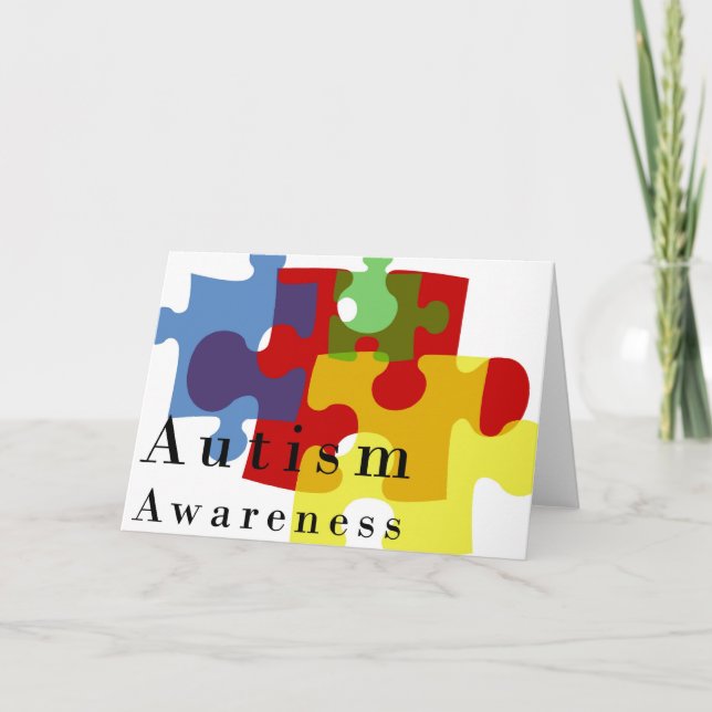 Autismmedvetenhet Kort (Framsida)