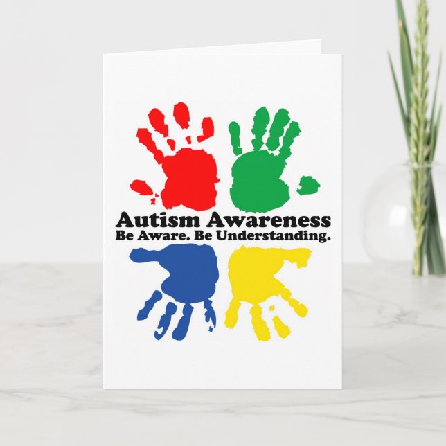 Autismmedvetenhet Kort (Framsida)