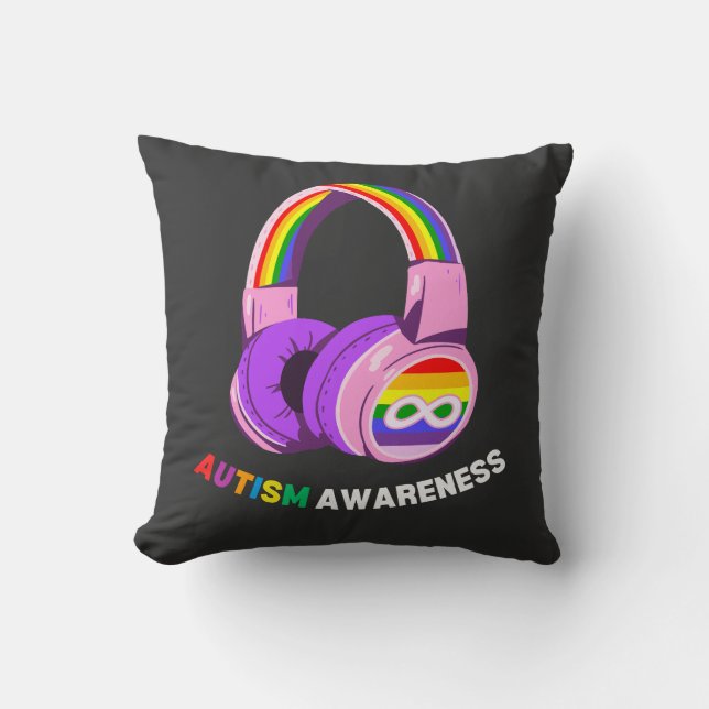 Autismmedvetenhet Kudde (Framsida)