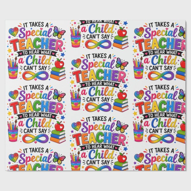 Autismmedvetenhet Lärarpresentpapper Presentpapper (Platt)