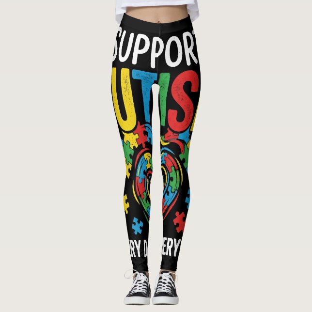 Autismmedvetenhet Leggings (Framsida)