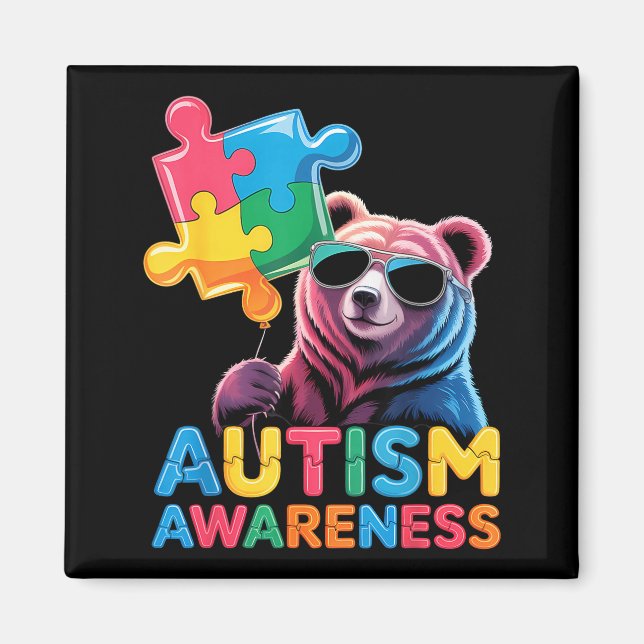 Autismmedvetenhet  magnet (Framsidan)