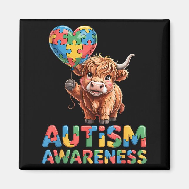Autismmedvetenhet  magnet (Framsidan)
