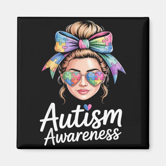 Autismmedvetenhet  magnet (Framsidan)