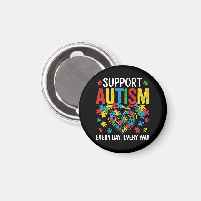Autismmedvetenhet Magnet (Front/Back)