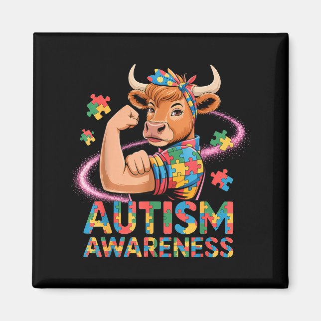Autismmedvetenhet  magnet (Framsidan)