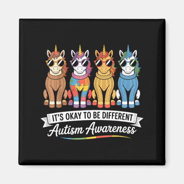 Autismmedvetenhet  magnet (Framsidan)