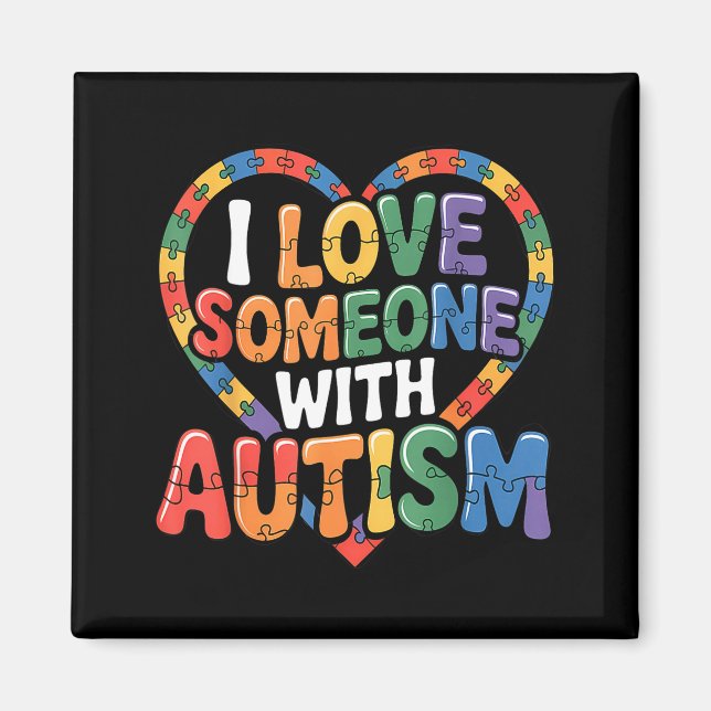 autismmedvetenhet magnet (Framsidan)