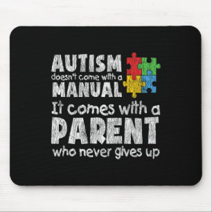 Autismmedvetenhet Mamma Pappa Föräldrar Autistiska Musmatta
