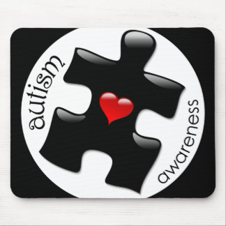 Autismmedvetenhet Mousepad - svart Musmatta
