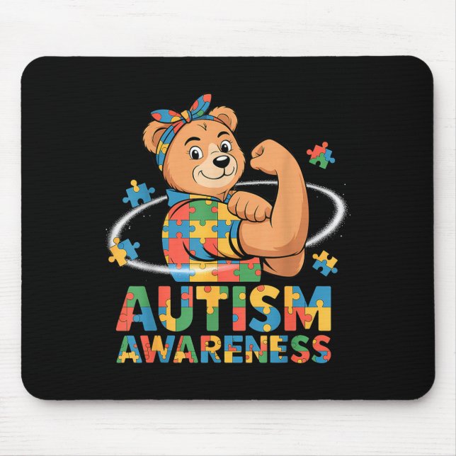 Autismmedvetenhet  musmatta (Framsidan)
