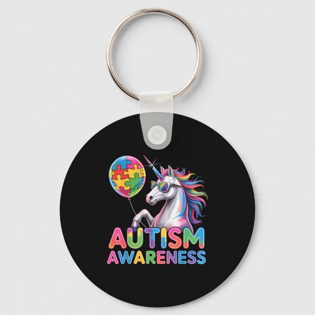 autismmedvetenhet nyckelring (Framsida)