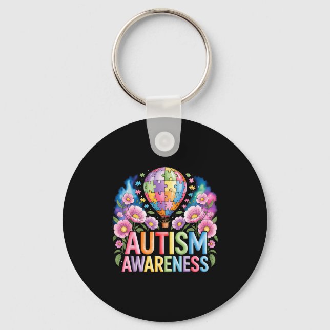 Autismmedvetenhet  nyckelring (Framsida)