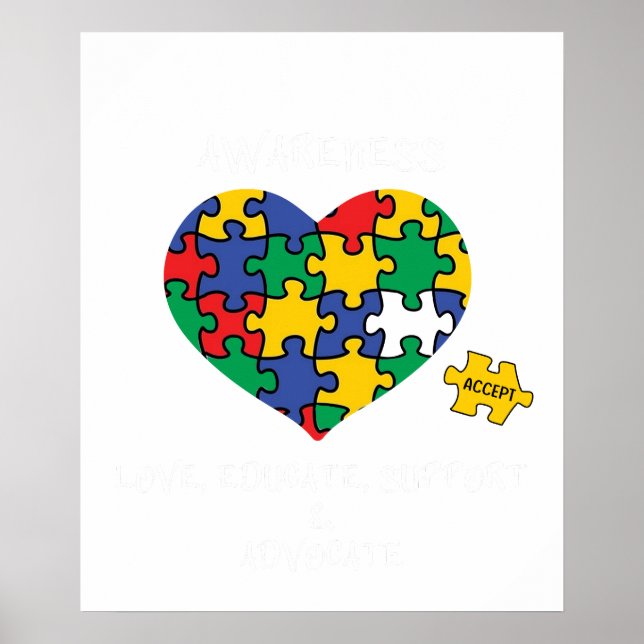 autismmedvetenhet poster (Framsidan)