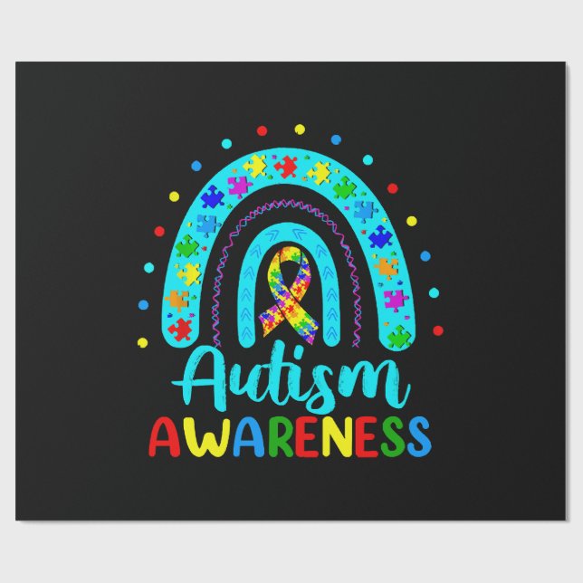 Autismmedvetenhet Presentpapper (Platt)