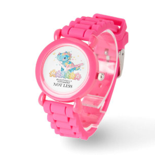 Autismmedvetenhet Rosa Urklocka – Annorlunda inte Armbandsur