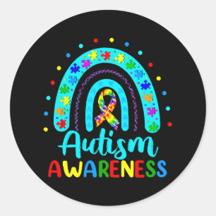 Autismmedvetenhet Runt Klistermärke