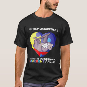Autismmedvetenhet ser världen från en annan vinkel t shirt