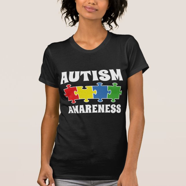 Autismmedvetenhet T Shirt (Framsida)