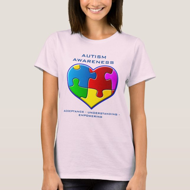 Autismmedvetenhet Tee (Framsida)