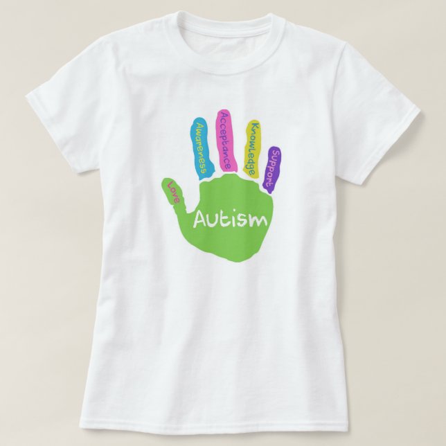 Autismmedvetenhet Tee Shirt (Design framsida)