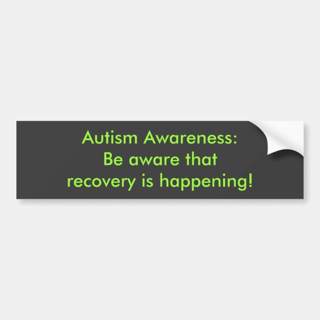 Autismmedvetenhet: Var medveten att Bildekal (Framsidan)