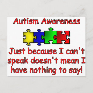 Autismmedvetenhet Vykort