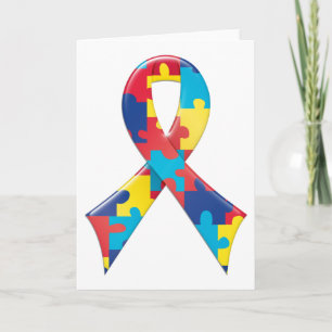 Autismmedvetenhetband A4 Kort