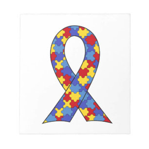 Autismmedvetenhetband Anteckningsblock
