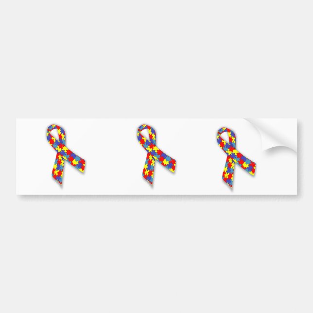 Autismmedvetenhetband Bildekal (Framsidan)