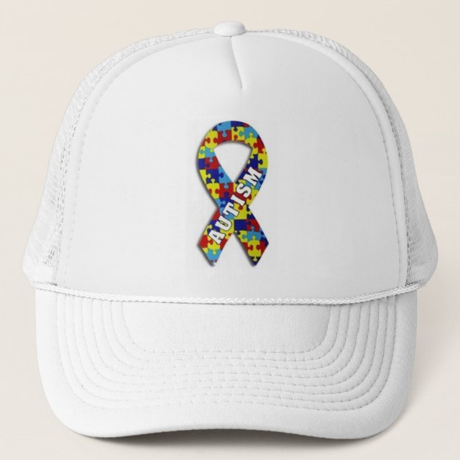 Autismmedvetenhetband Keps (Framsida)