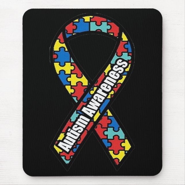 Autismmedvetenhetband Mousepad Musmatta (Framsidan)