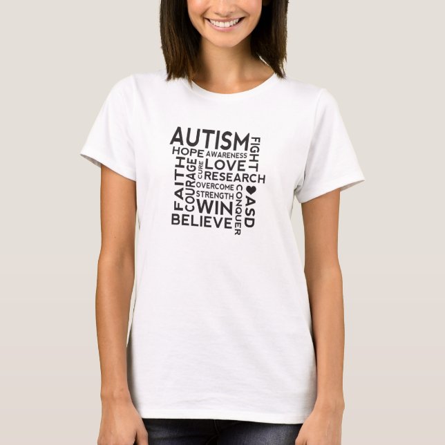 AutismmedvetenhetCollage T-shirt (Framsida)
