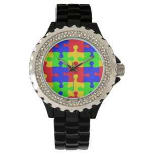 Autismmedvetenhetklocka Armbandsur