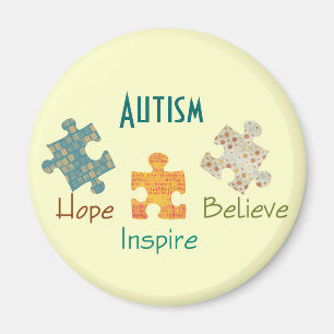 Autismmedvetenhetmagnet Magnet