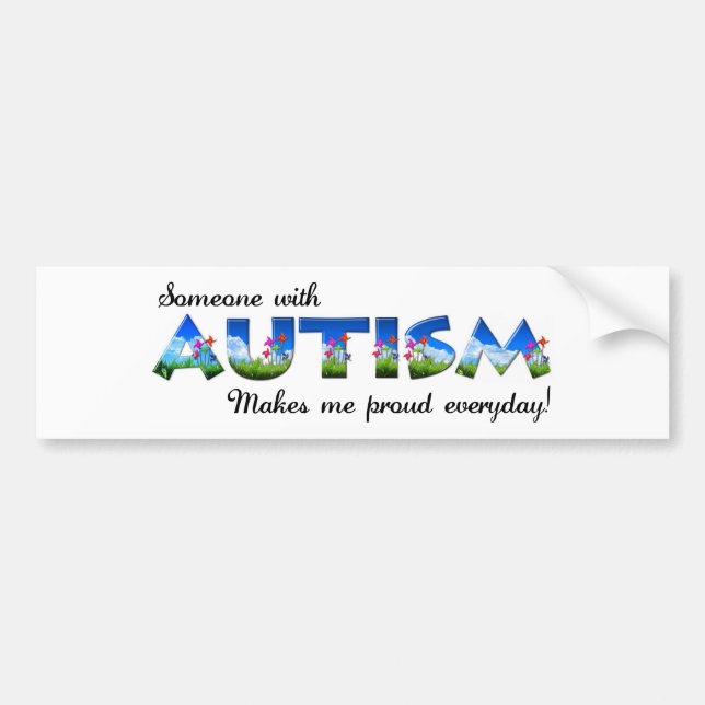 Autismmedvetenhetpride Bildekal (Framsidan)