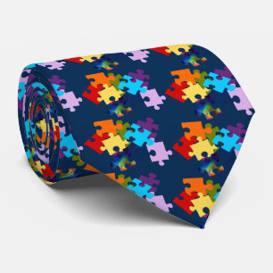 Autismmedvetenhetpussel lappar slips