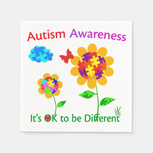 Autismmedvetenhetsolros Pappersservett